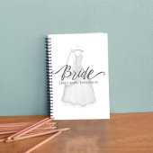 Trouwjurk Waterverf gepersonaliseerd Notitieboek