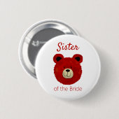 Trouwjurk zus teddybeer Knop Ronde Button 5,7 Cm (Voorkant /achterkant)