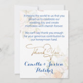 Trouwjurken mode stijl bedankkaart (Achterkant)