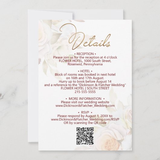 Trouwjurken mode stijl kaart (Achterkant)