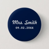 Trouwjurken op Maat Bruiloft Ronde Button 5,7 Cm (Voorkant)