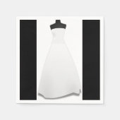 Trouwjurken Papieren servetten (Voorkant)