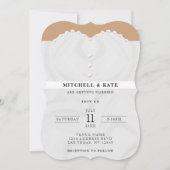 Trouwjurken Suit & Bowtie QR Code Kaart (Voorkant)