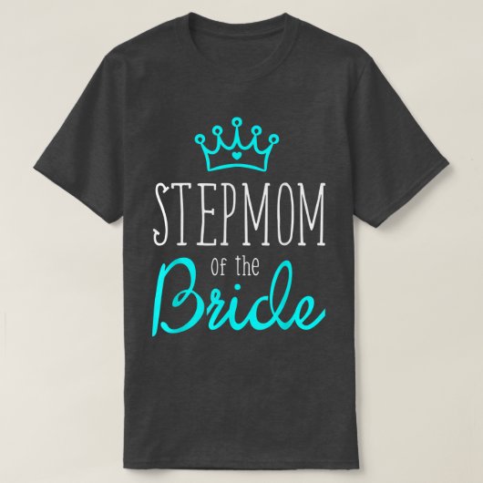 Trouwjurken voor Bruid Bruidegom Stepmoeder van de T-shirt (Design voorkant)
