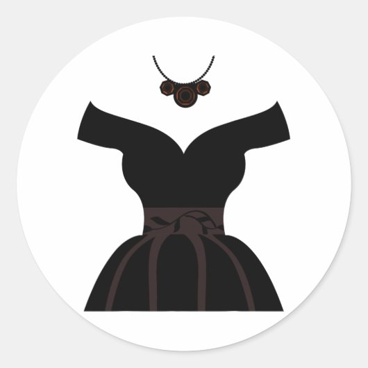 Trouwjurken Vrijgezellenfeesten Schattige Grafisch Ronde Sticker (Voorkant)