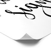 Trouwkaart 8x10 handtekening bord poster (Hoek)