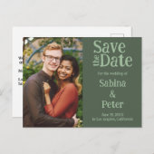 Trouwkaart aangepaste foto KOOP de DATUM Kaart (Voorkant / Achterkant)