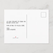 Trouwkaart aangepaste foto OPNAME VAN DE DATUM kaa Aankondigingskaart (Achterkant)