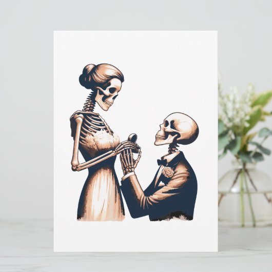 trouwkaart aankondiging (Staand voorkant)