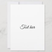 trouwkaart aankondiging (Achterkant)