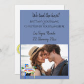 Trouwkaart Aankondiging Las Vegas Huwelijk (Voorkant / Achterkant)