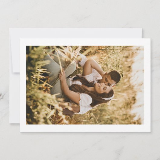 Trouwkaart aankondiging Save The Date (Achterkant)