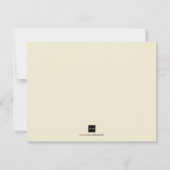 Trouwkaart aankondiging 'save the date' met ecru p (Achterkant)