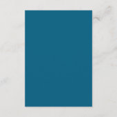 Trouwkaart aanwijzingen in marineblauw boho wilde informatiekaartje (Achterkant)