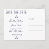 Trouwkaart Ankers Wit Aankondigingskaart (Achterkant)