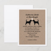 Trouwkaart Beagles Kaart (Voorkant / Achterkant)