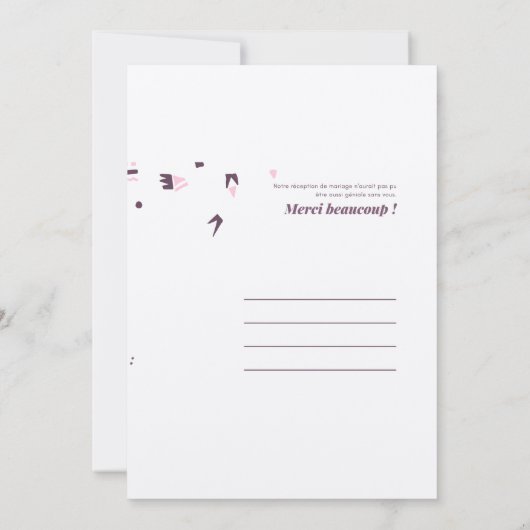 trouwkaart bedankkaart (Achterkant)