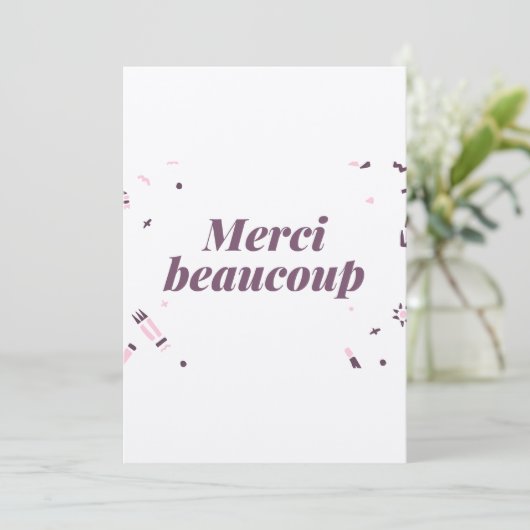 trouwkaart bedankkaart (Staand voorkant)