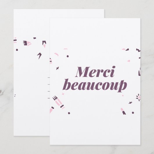 trouwkaart bedankkaart (Voorkant / Achterkant)