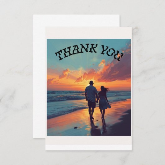 Trouwkaart Bedankkaart (Voorkant / Achterkant)