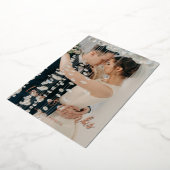 Trouwkaart bedankkaart Love & thanks Folie Uitnodiging (Gedraaid)