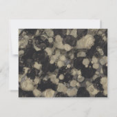 Trouwkaart bedankkaart Schakeringen van goud en zw (Achterkant)