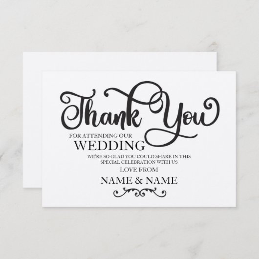 Trouwkaart Bedankt Bruiloft Rustieke Betrokkenheid Kaart (Voorkant / Achterkant)