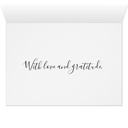 trouwkaart Bedankt voor je huwelijk (Binenzijde Horizontaal (Onderkant))