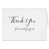 trouwkaart Bedankt voor je huwelijk (Voorkant Horizontaal)