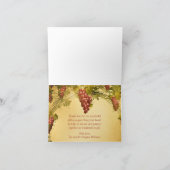 Trouwkaart Bedankt Wijngaard (Binnen)