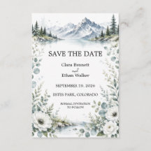 Trouwkaart 'Bergmeer' Save the Date