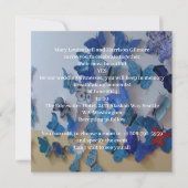 Trouwkaart Blauwe Vlinders Kaart (Voorkant)