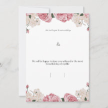 Trouwkaart bloemendesign