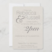 Trouwkaart bloemmotief (Natuurlijk) Kaart (Achterkant)