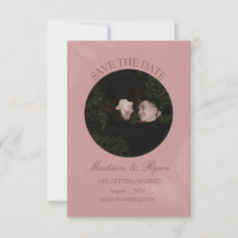 Trouwkaart Blush Romance Save the Date met foto