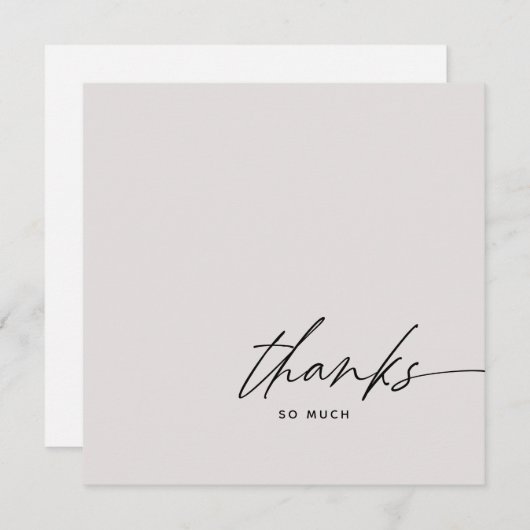 Trouwkaart Blush Roze Dankjewel   Bedankkaart (Voorkant / Achterkant)