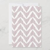 Trouwkaart Bold Typography Mauve Paars Save The Date (Achterkant)