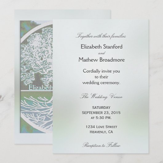 Trouwkaart | Boom des Levens Kaart (Voorkant / Achterkant)