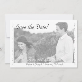 Trouwkaart BW Hochzeit Flat Save The Date Kaart