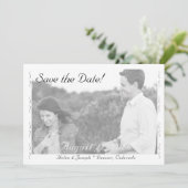 Trouwkaart BW Hochzeit Flat Save The Date Kaart (Staand voorkant)