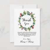 Trouwkaart Cactus Krans Fiesta Huwelijk Bedankkaart (Voorkant)