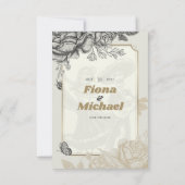 Trouwkaart 'Dancing Calaveras' Kaart (Achterkant)