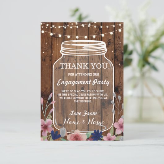 Trouwkaart Dankbetuiging Huwelijk Bloemenpot Kaart (Staand voorkant)