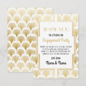 Trouwkaart Dankjewel 1920s Feestkaarten Bedankkaart (Voorkant / Achterkant)