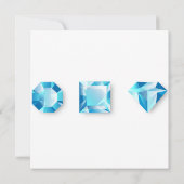 Trouwkaart Dankjewel Diamanten Bruiloft Bedankkaart (Achterkant)