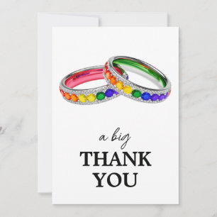 🌈 Trouwkaart dankjewel dooreengevlochten in trots Bedankkaart