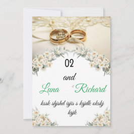 Trouwkaart design kaart