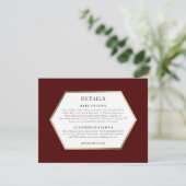 Trouwkaart Details Kaart *Palazzo Grassi* (Staand voorkant)