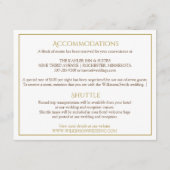 Trouwkaart Details | Luxe Calligrafie (Goud) Informatiekaartje (Achterkant)