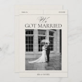 Trouwkaart Digitale Aankondigingskaart 'We Got Mar Kaart (Voorkant / Achterkant)